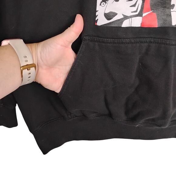 Naruto Shippuden Akatsuki Anime Hoodie Size Large Black with Red Graphics - Picture 4 of 7